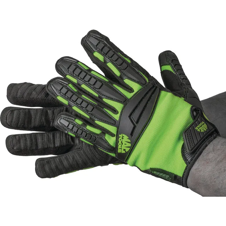 212 Hi-Viz Green Impact Gloves - XX-Large