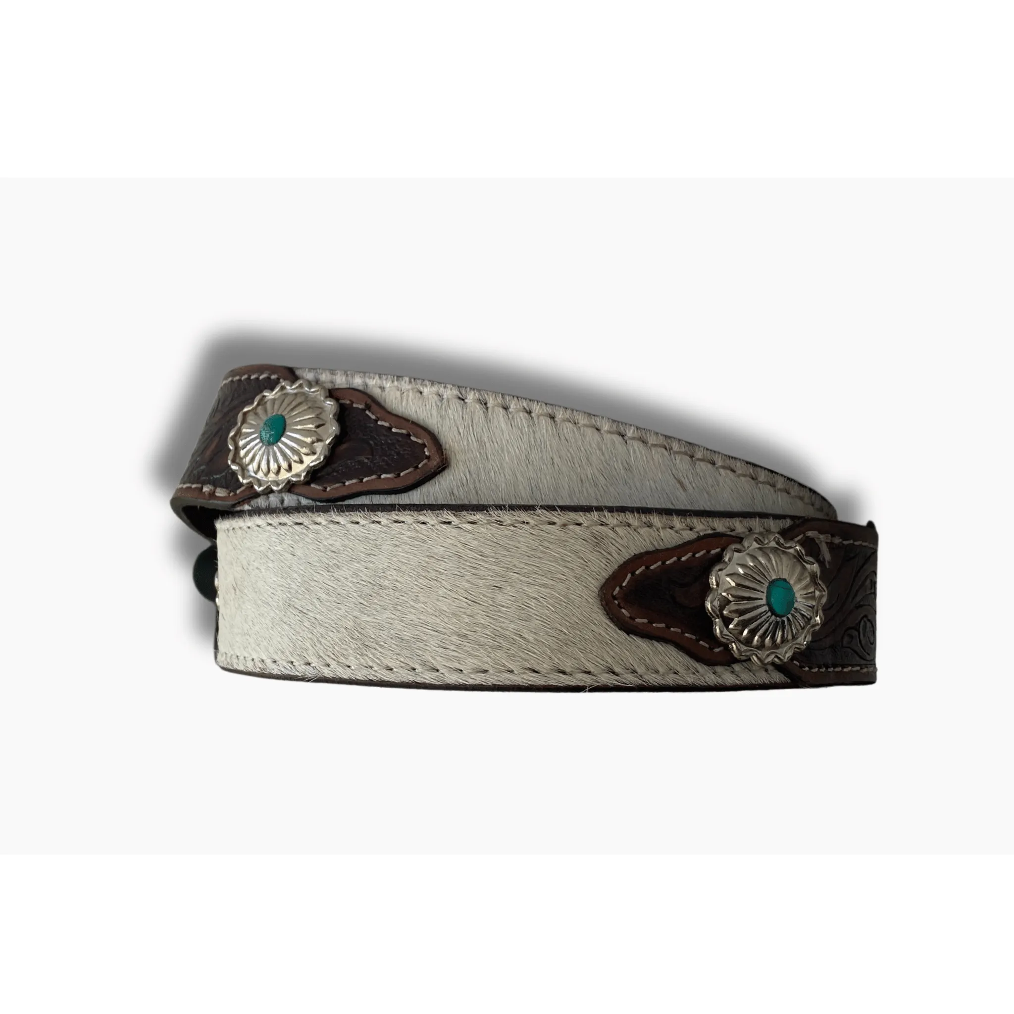 38mm | Hair On Hide | Western Concho Belt