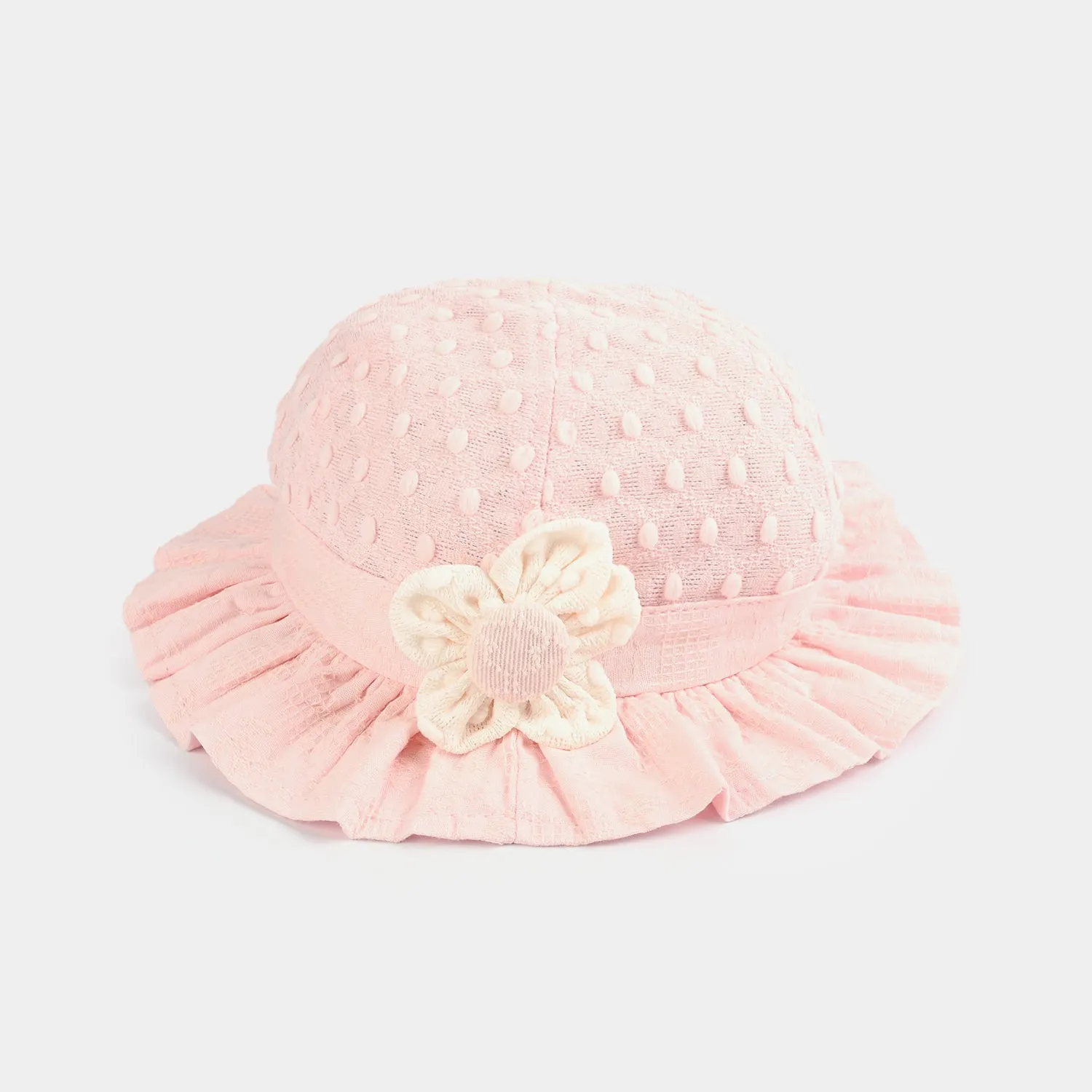 Baby Round Cap/Hat | 12M  | Pink