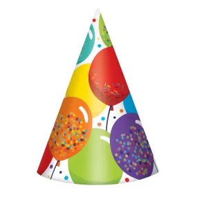 Birthday Celebration Cone Hats 7" | 6 ct