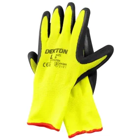 Black/Hi Vis Working Gloves