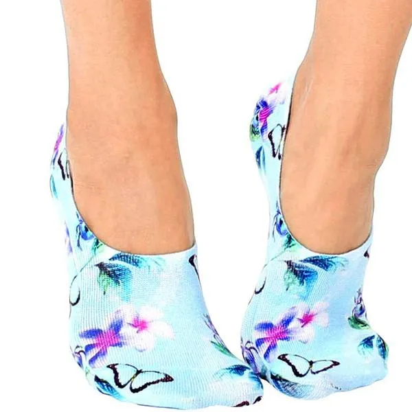 Butterfly Garden Liner Sock No Show Socks