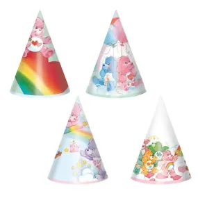 Care Bears Mini Party Hats - 8 Pkt