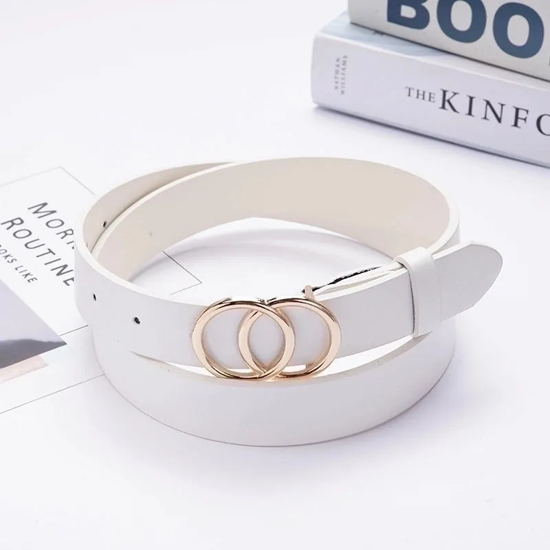 Casual Round Pu Leather Belt