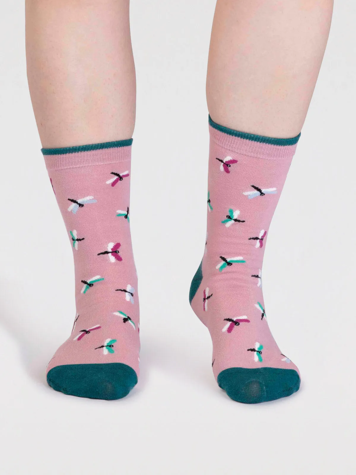 Cece Organic Cotton Bug Socks - Petal Pink