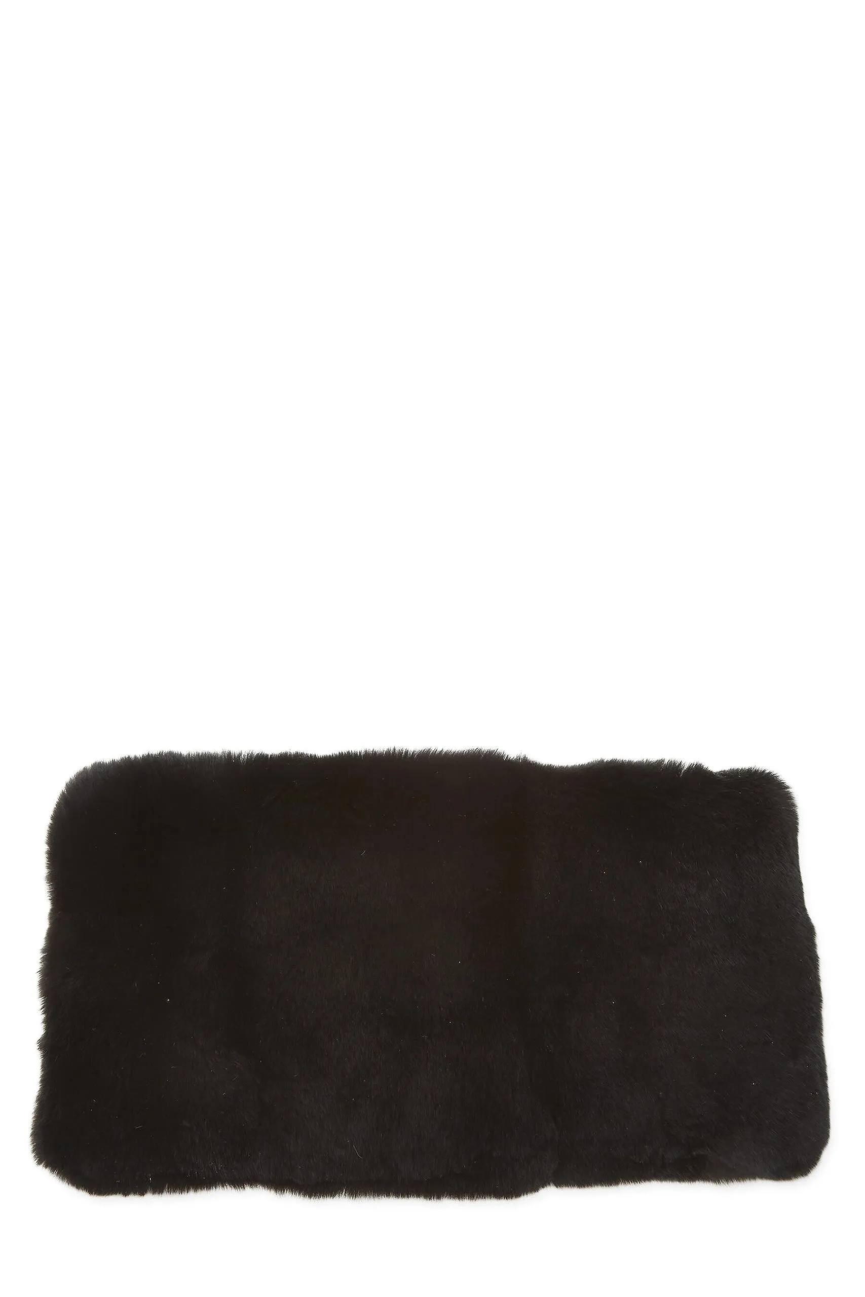 Chanel,  Black Fur 'CC' Muffler, Black