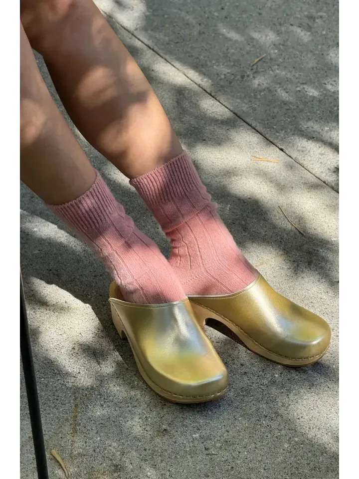 Classic Cashmere Socks (Rose Petal)