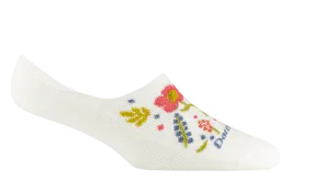 Darn Tough Garden Party No Show Hidden Lightweight Lifestyle Sock (Women's) - White