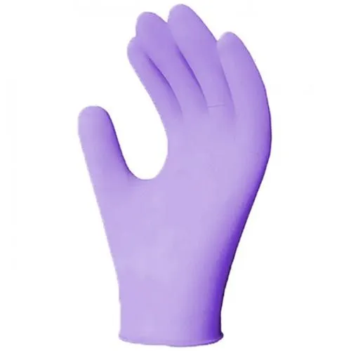 Disposable Gloves - Ronco Earth Biodegradable Nitrile Gloves 3.5 Mil, Purple (Box of 100), 936