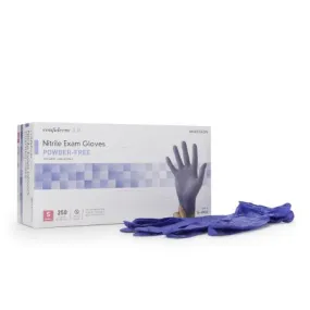 Exam Glove Confiderm® 3.0 Small NonSterile Nitrile Standard Cuff Length Textured Fingertips Blue Not Rated - McKesson Brand Mfr# 14-6N32