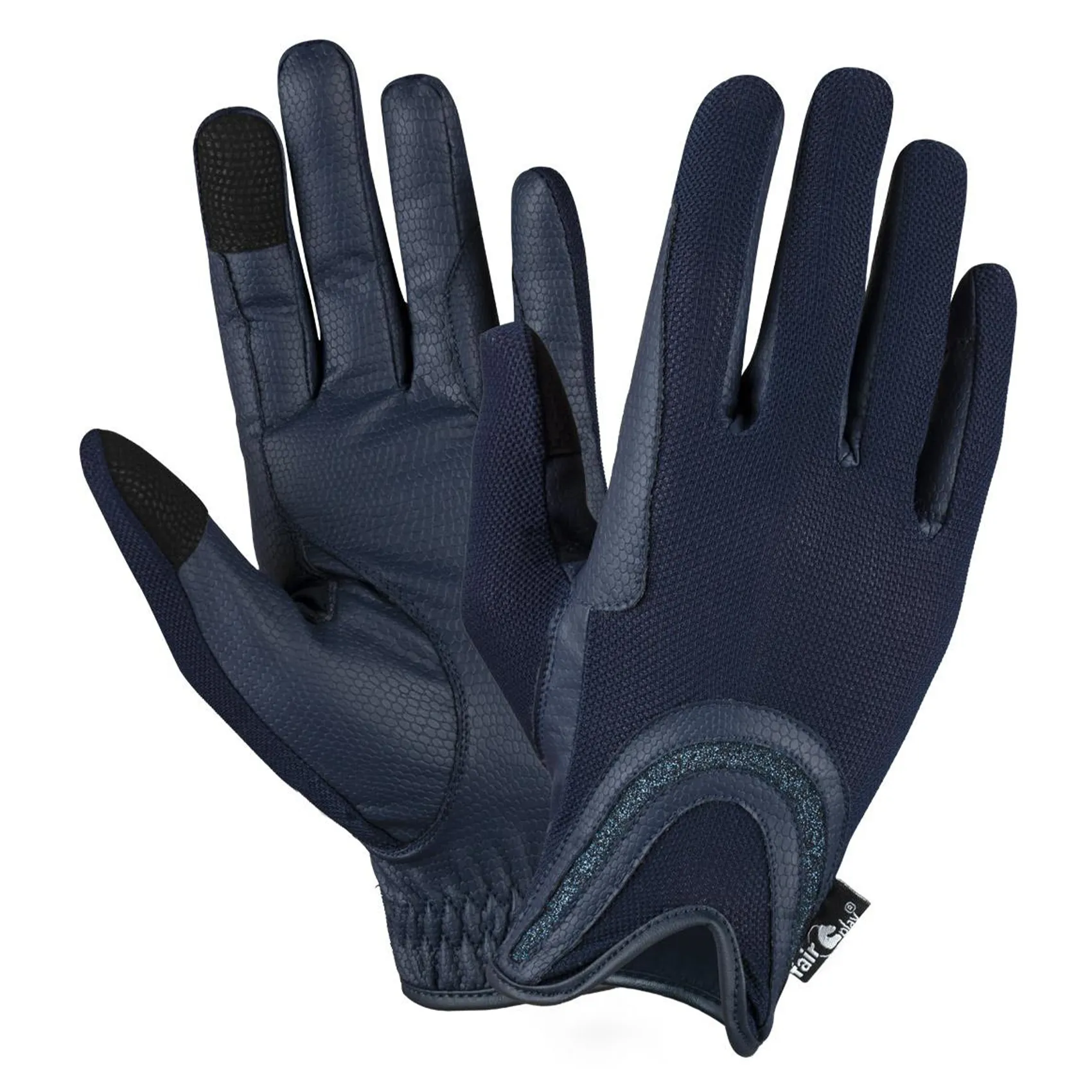 Fair Play SOL Riding Gloves, Navy