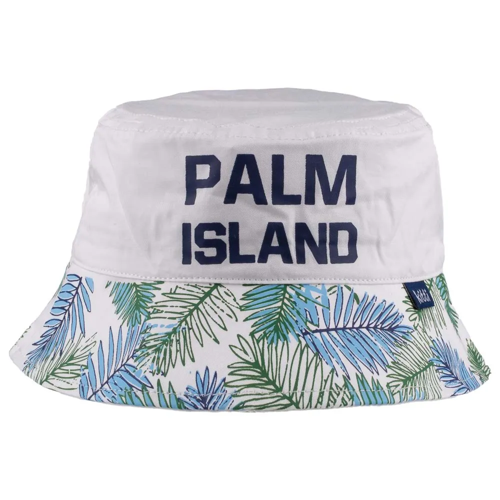 Fedora Hat for Toddlers-Palm Island Artwork Kid Hat for 4-8 Year Olds