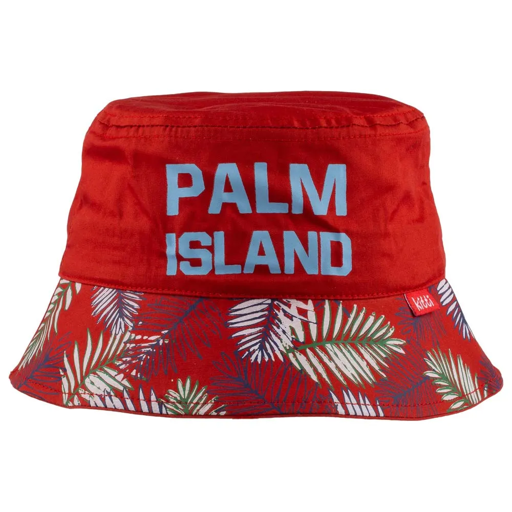 Fedora Hat for Toddlers-Palm Island Artwork Kid Hat for 4-8 Year Olds