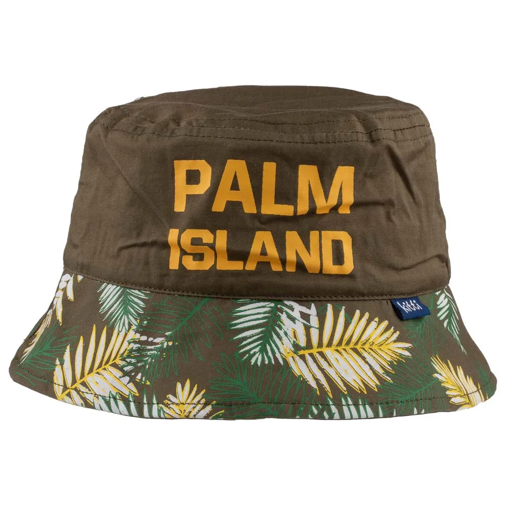 Fedora Hat for Toddlers-Palm Island Artwork Kid Hat for 4-8 Year Olds