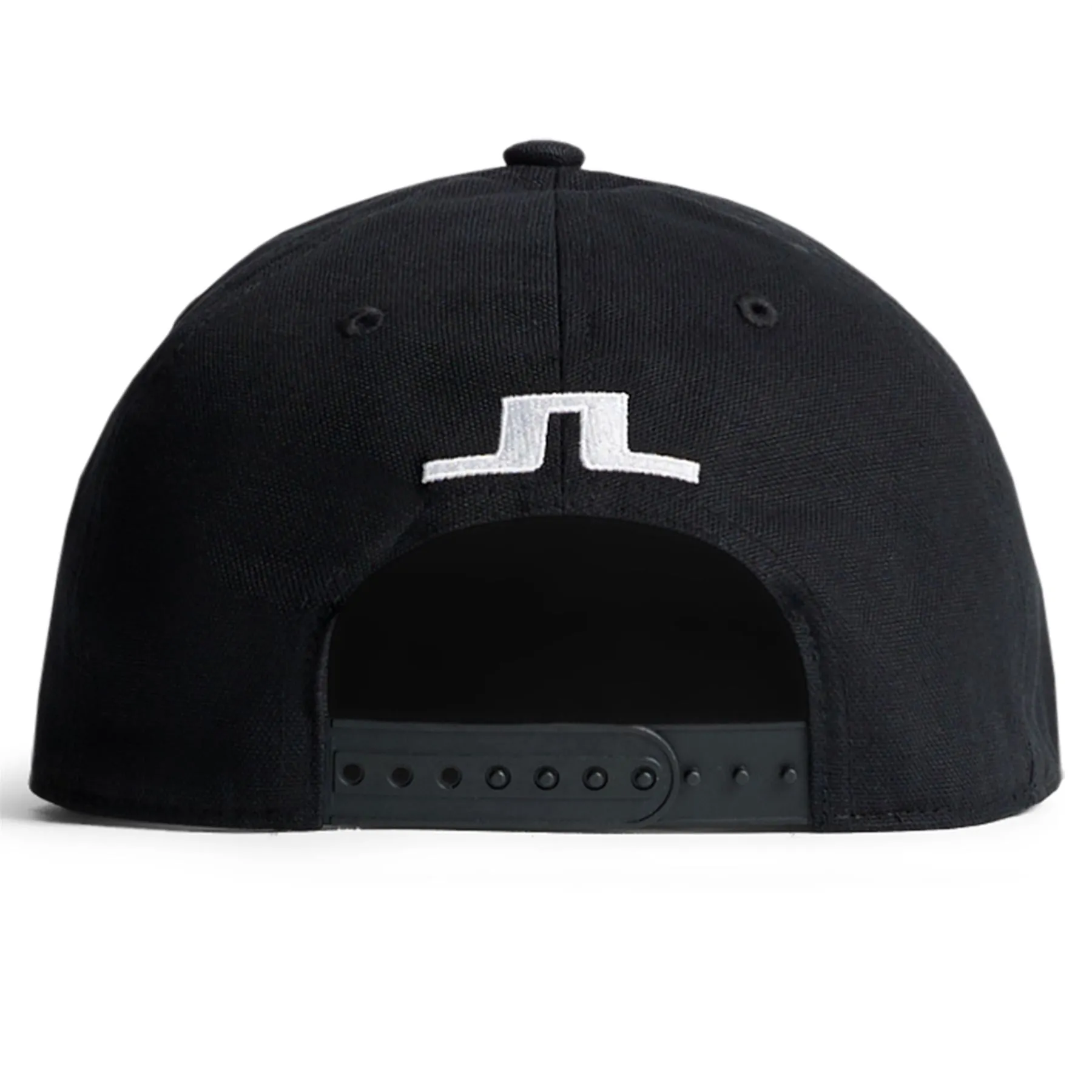 Flat Peak Cotton Twill Cap Black - AW24