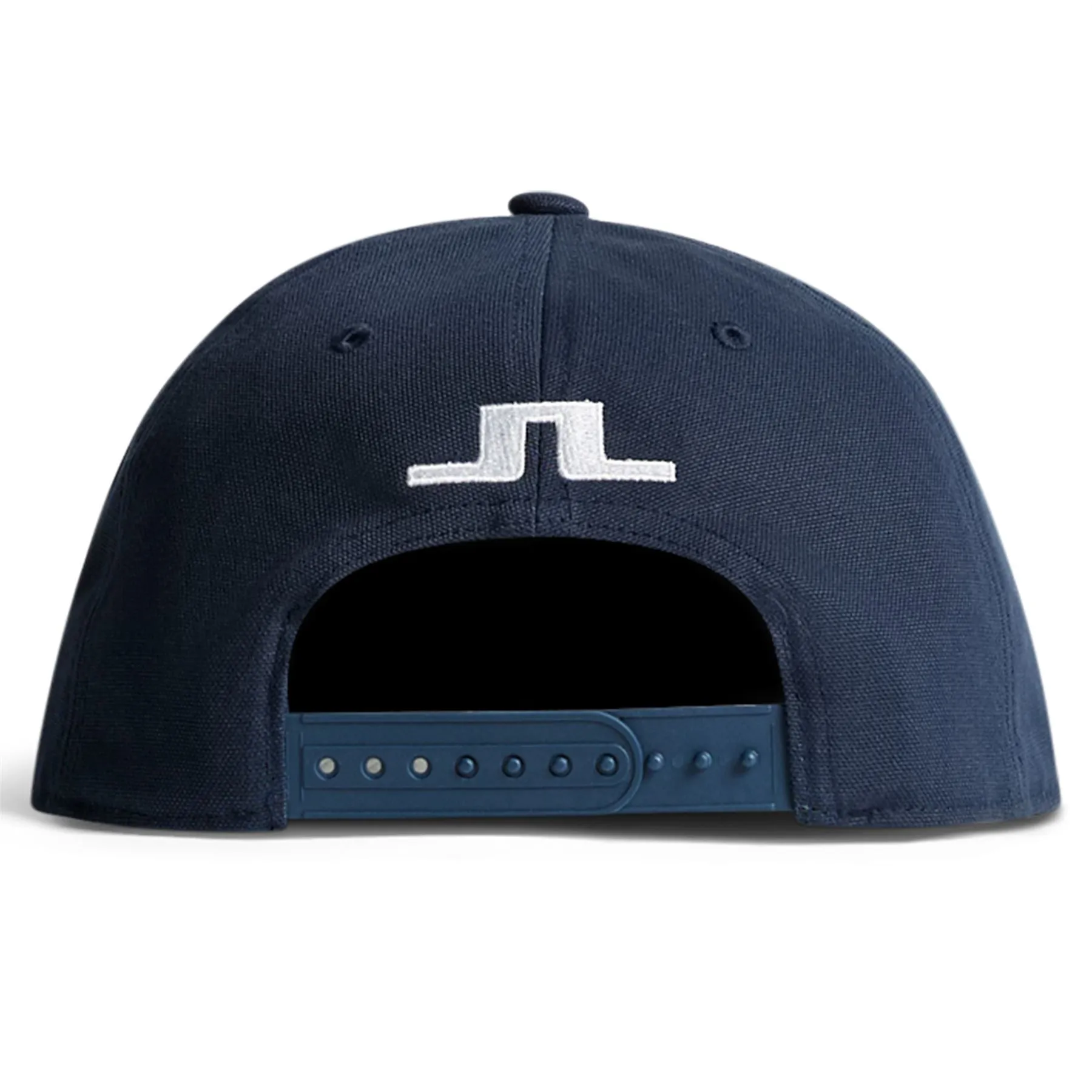 Flat Peak Cotton Twill Cap JL Navy - AW24