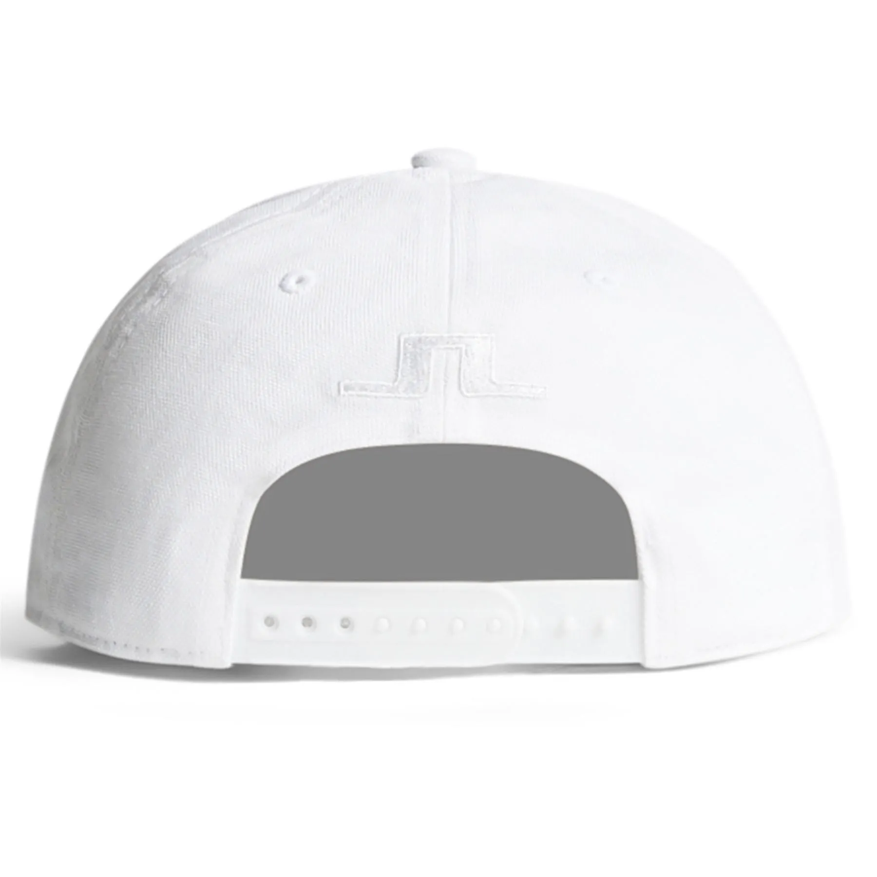 Flat Peak Cotton Twill Cap White - AW24