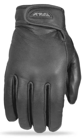 Fly Racing 'Rumble' Thin Black Leather Gloves