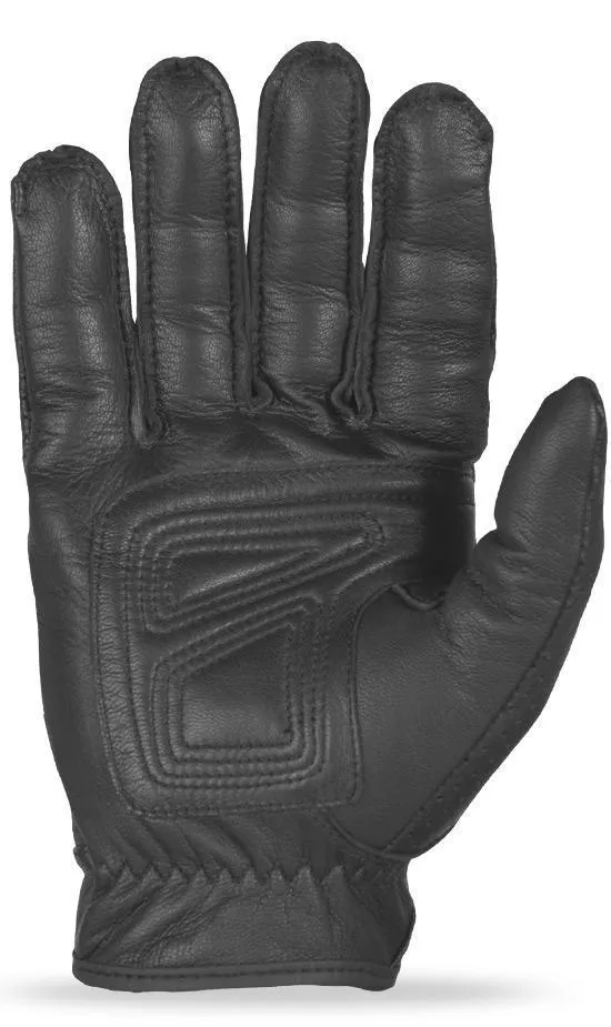 Fly Racing 'Rumble' Thin Black Leather Gloves