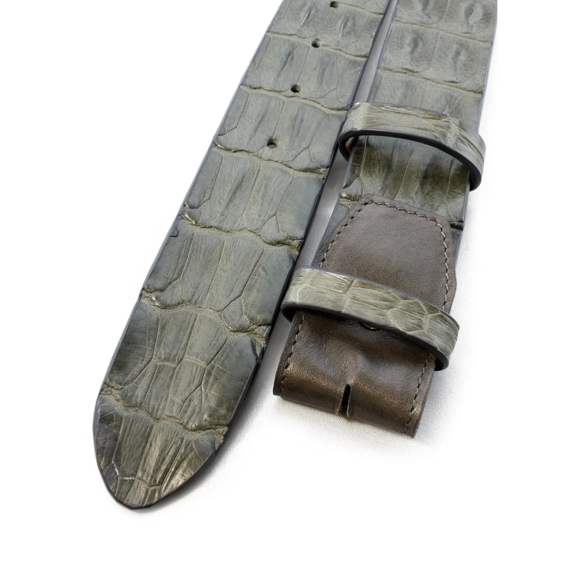 Genuine Porosus Crocodile Belt Strap