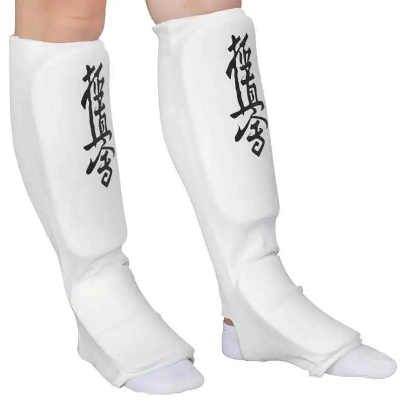 Kyokushin Karate Thin Style Gloves & Shin Guards Set