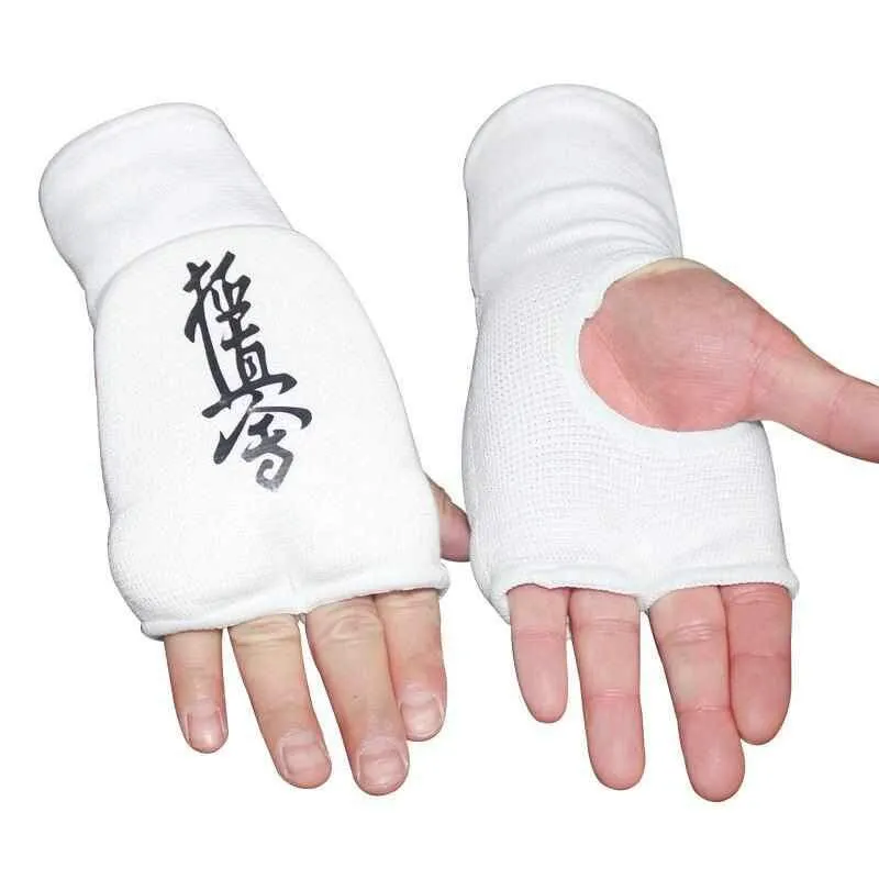 Kyokushin Karate Thin Style Gloves & Shin Guards Set