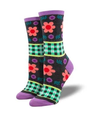 Ladies Gingham Style Socks