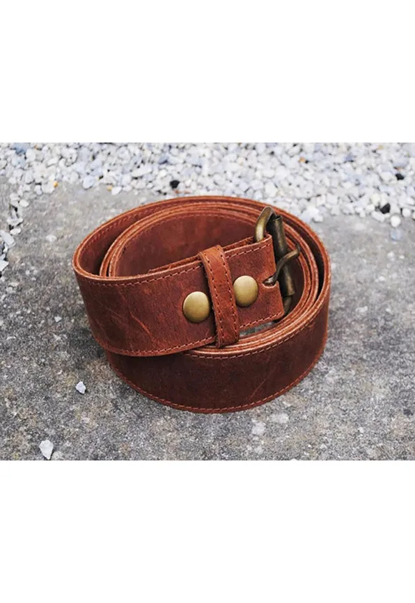 Leather Money Belt - Distressed