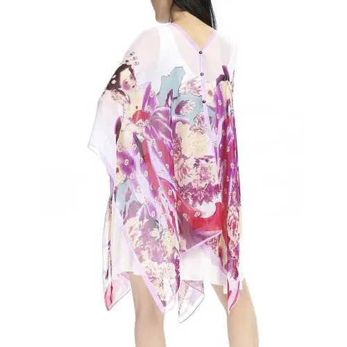 Loose Printed Soft Women Beach Scarves Veil Shawl