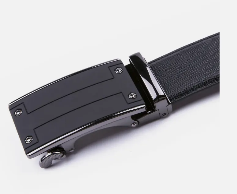 Men's Belt Leather Ratchet Belts Automatic Buckle 1.37inch Width