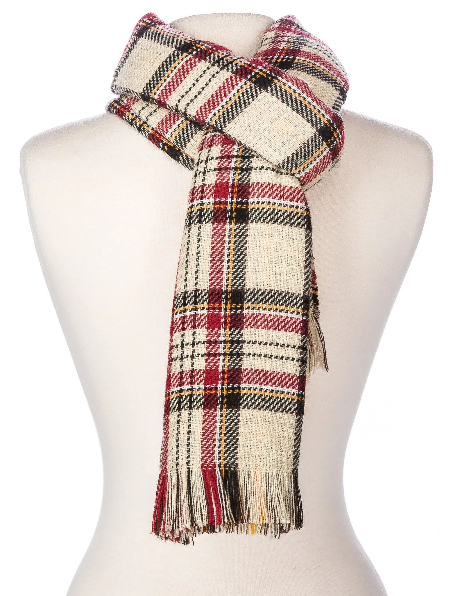 Men's Cambridge Plaid Reversible Winter Scarf