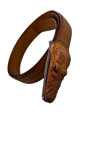 men's cognac belt genuine leather