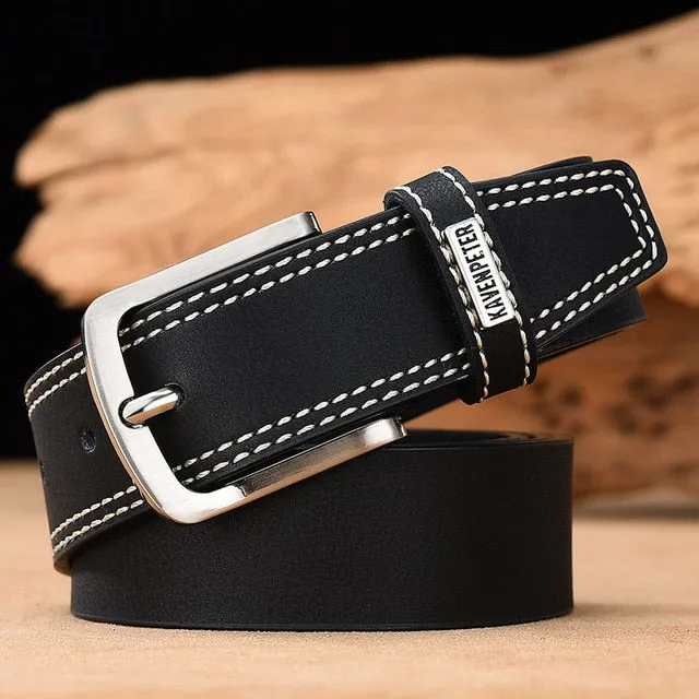 Men's Genuine Leather Cowskin Belt