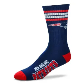 NFL New England Patriots Cushioned Crew Socks (Men's Large)