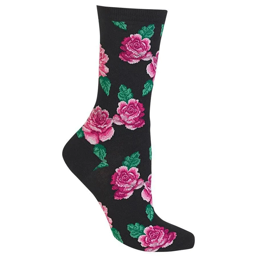 Rose Socks  Women's Crew Sock