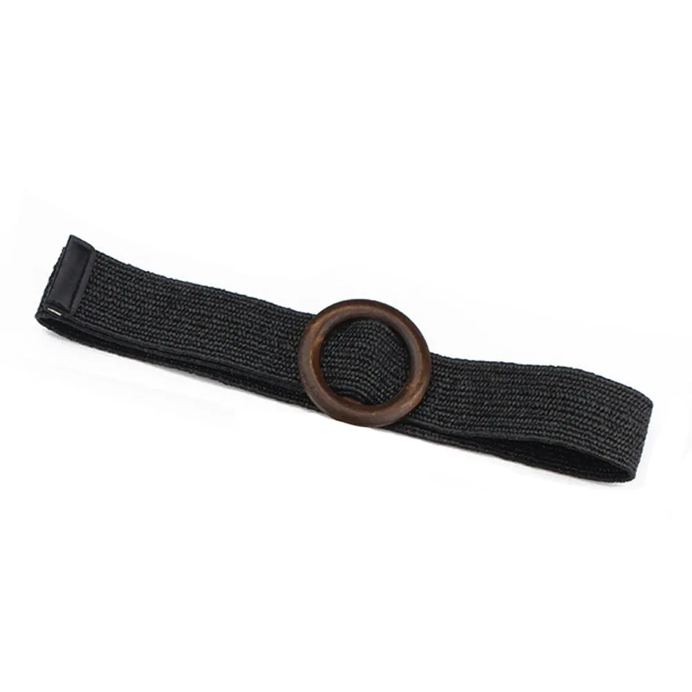 Round Timber Buckle Belt