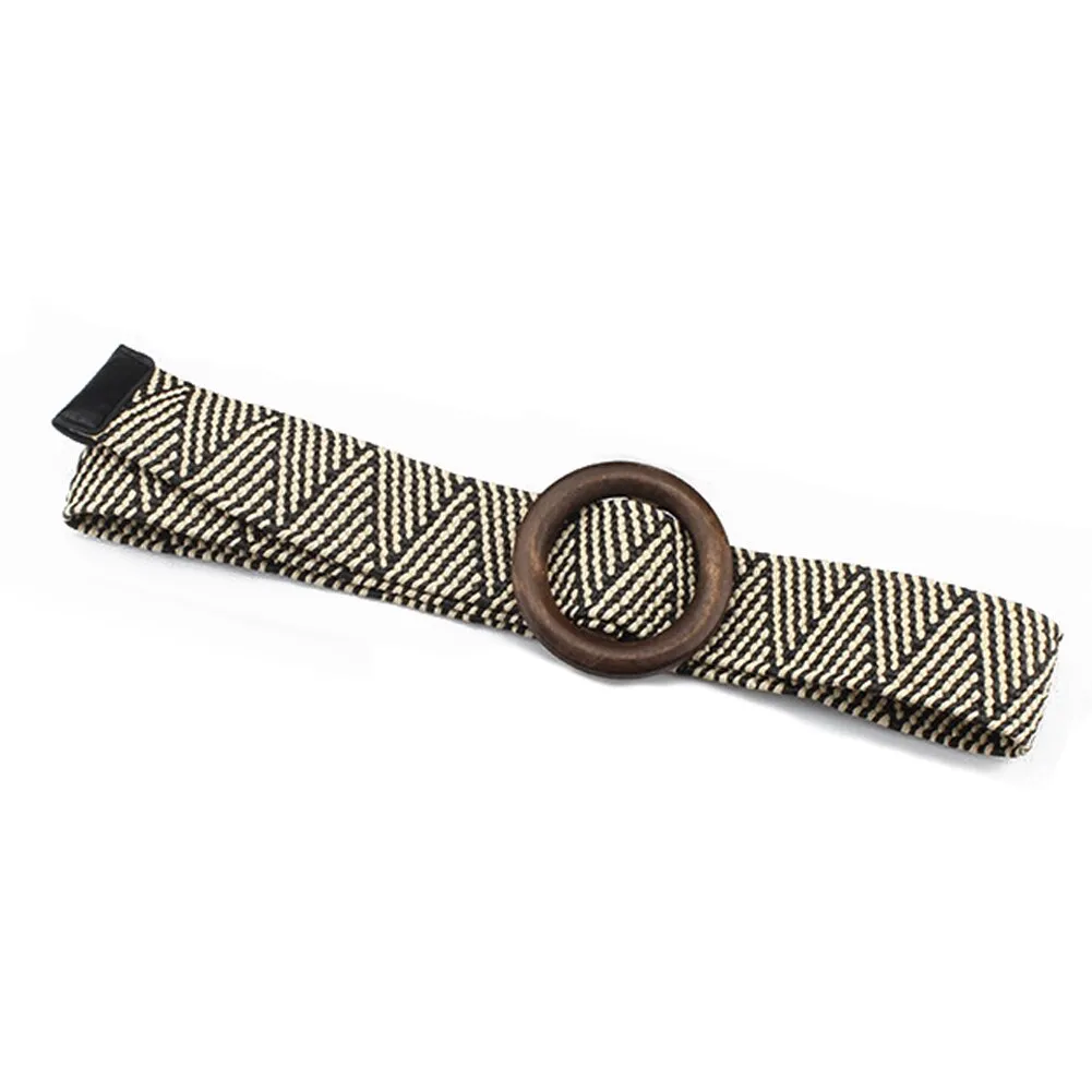 Round Timber Buckle Belt