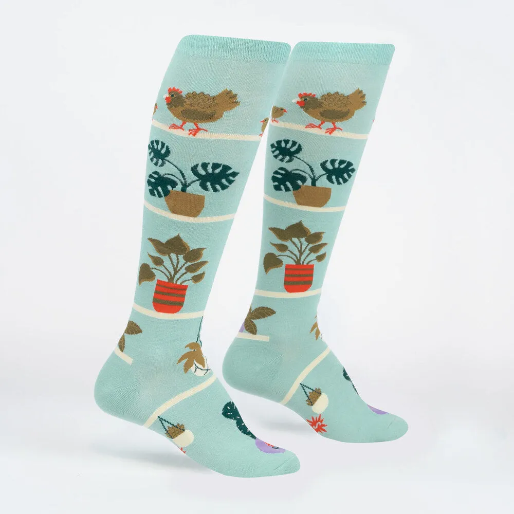 Sock It To Me Women's Knee High Socks - Hen & Chicks