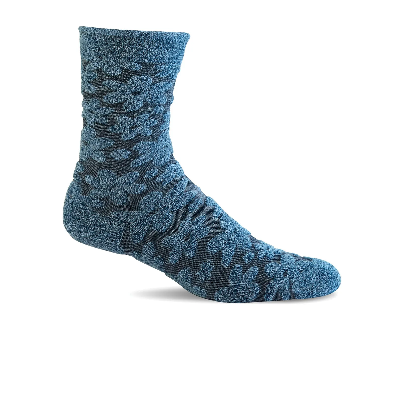 Sockwell Petal Posh Crew Sock (Women) - Bluestone