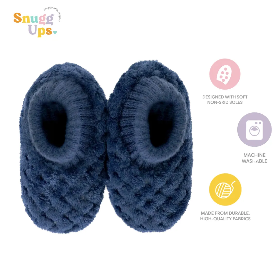 Splosh Toddlers Soft Petal Navy Slippers