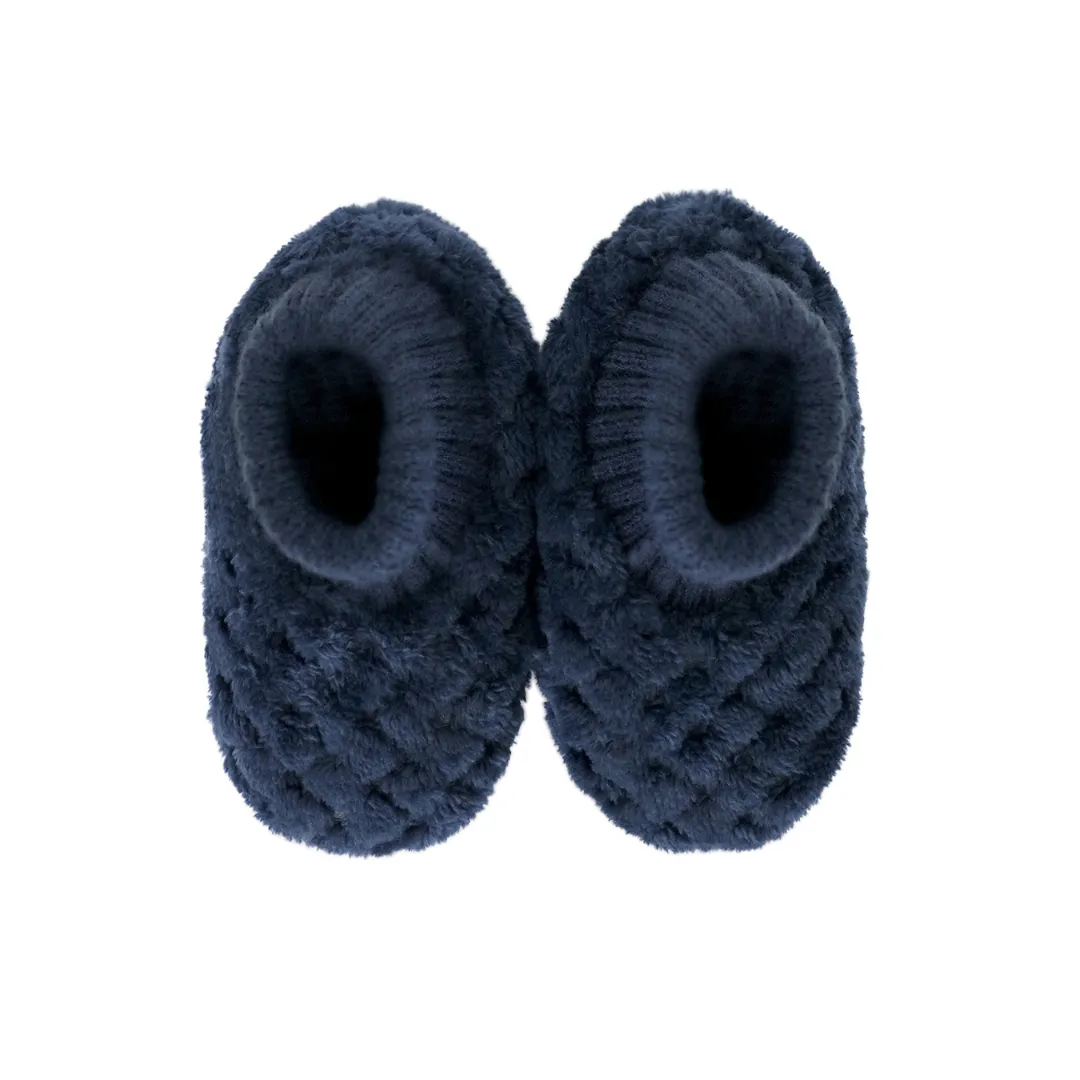 Splosh Toddlers Soft Petal Navy Slippers