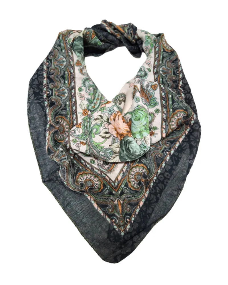 Traditional Polish Folk Head Scarf - Ukrainian Collection