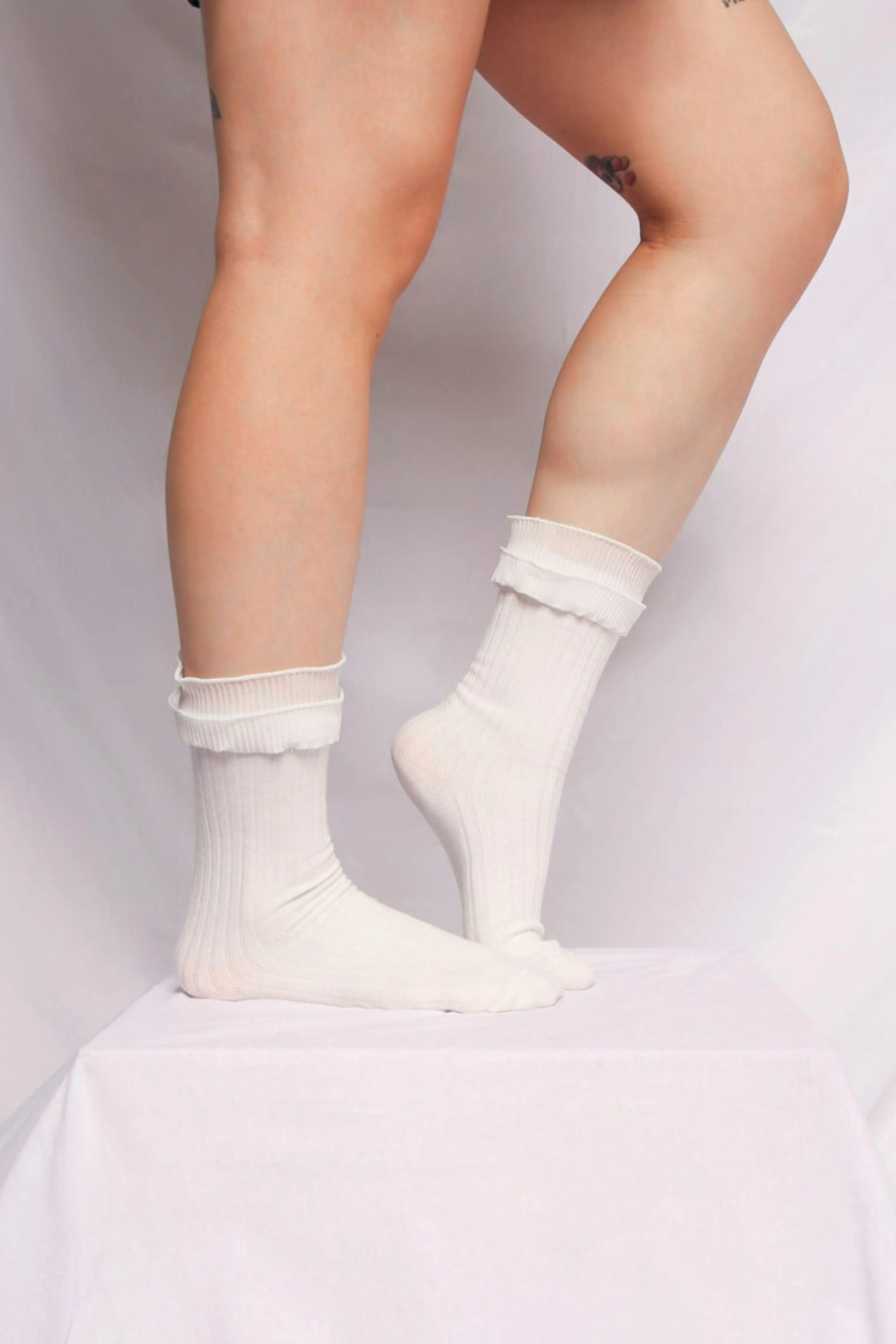 Tulip Socks - White