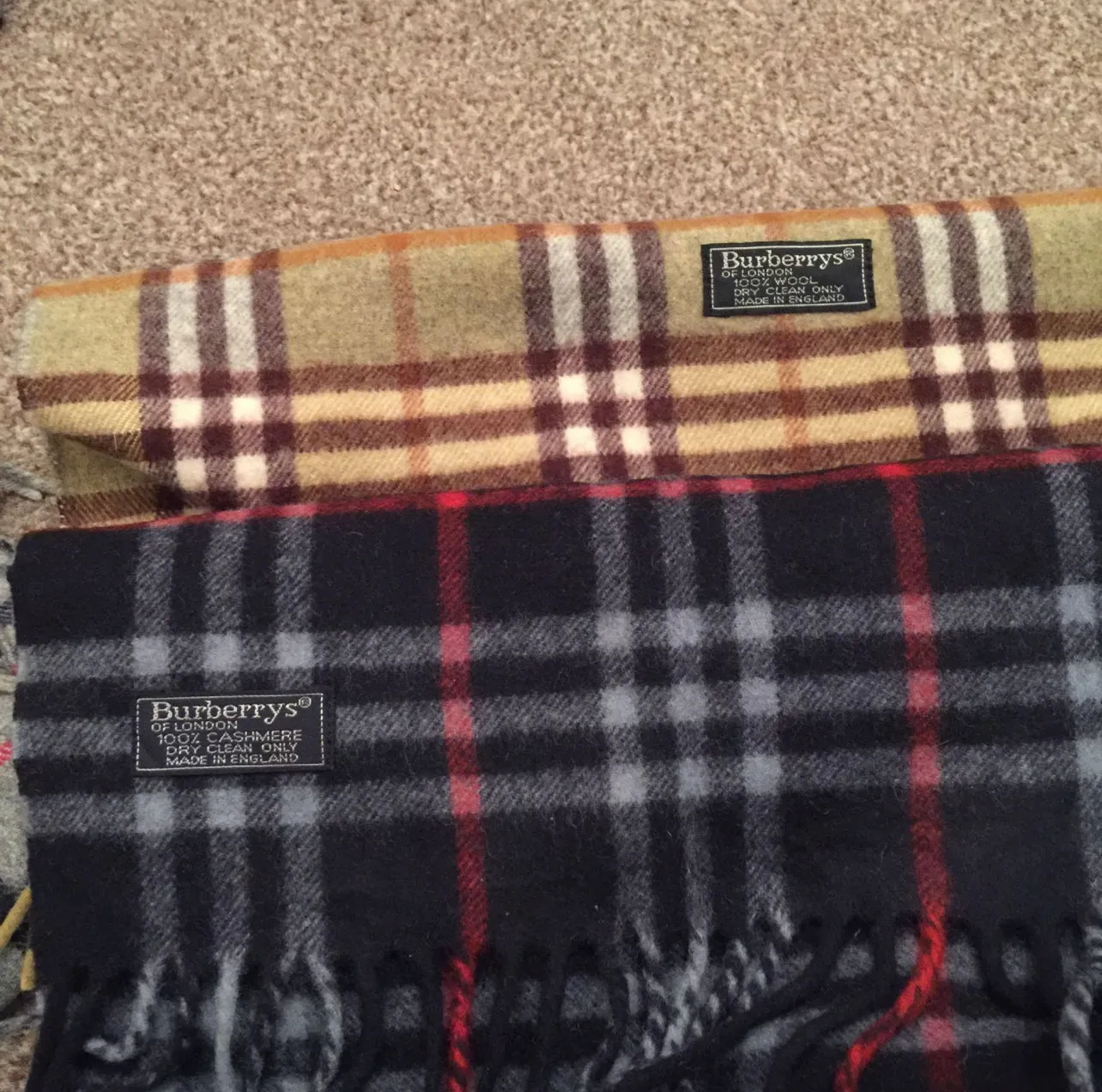 Vintage Burberry Scarves -