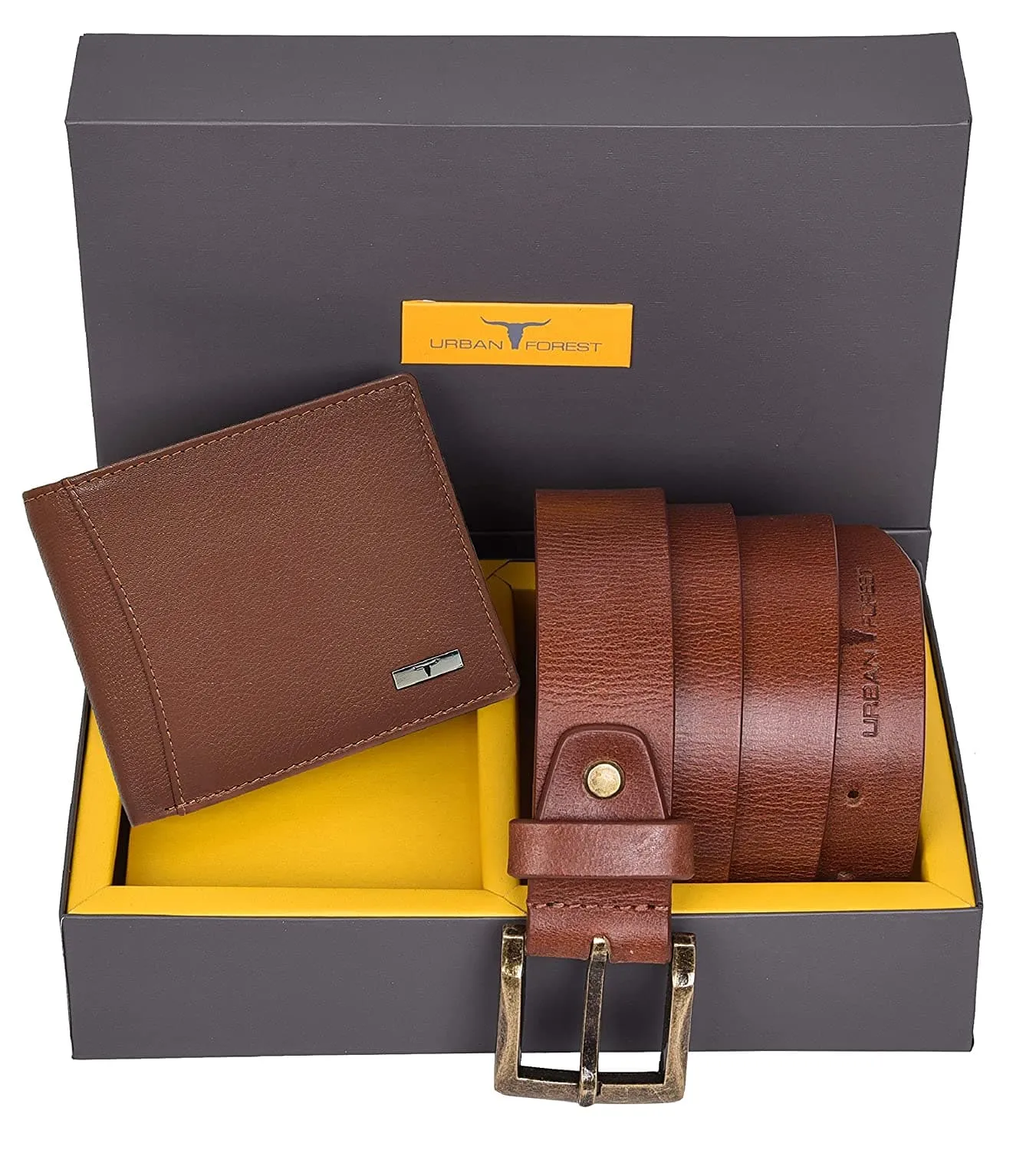 Wallet & Black Casual Belt Combo Gift Set for Men