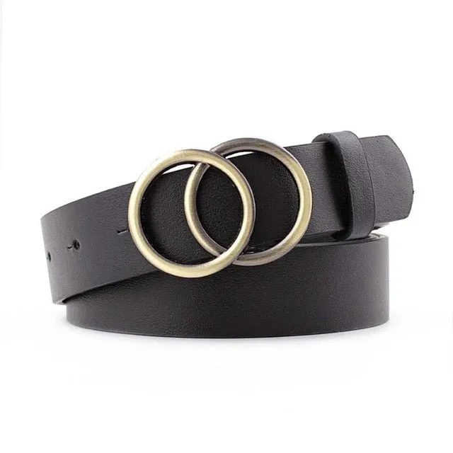 Women's Belt Jeans Fashion Design Women's Gold Belt Leather Strap High Quality Belt Girl 2019 New Hot Belt Dress