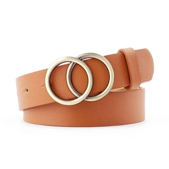 Women's Belt Jeans Fashion Design Women's Gold Belt Leather Strap High Quality Belt Girl 2019 New Hot Belt Dress