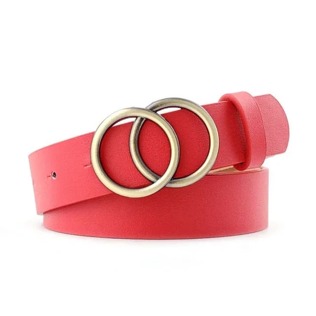 Women's Belt Jeans Fashion Design Women's Gold Belt Leather Strap High Quality Belt Girl 2019 New Hot Belt Dress