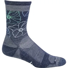 Women's Sockwell Petal Power Crew Socks 15-20 mmHg Denim