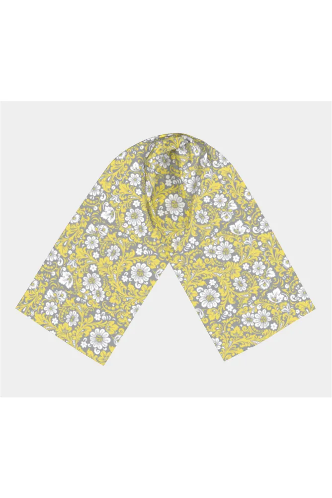 Yellow & Gray Long Scarf